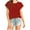 Wine, variant on gakvbuo Plus Size Summer Tops For Women 2023 Trendy Women Casual T-shirt Print Round Neck Short Sleeve Pullover Blouse Tops
