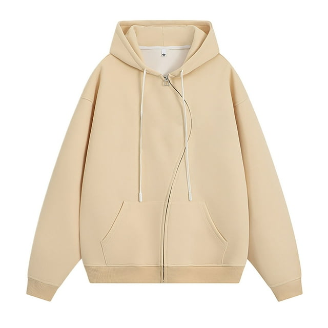 toraway Chandail en Molleton Couverture Jeté Hiver Homme Décontracté à Capuche Zippée TG