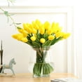 thumbnail image 5 of 20PCS Artificial Tulips Flowers，Real Touch Tulips Fake PU Plant Great for Wedding Party Home Room Decoration (Orange), 5 of 5