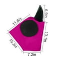 thumbnail image 3 of Horse Fly Mask with Ears - UV Protection Fly Veil with Comfortable Elastic Design for Equine Sun Protection - Breathable Mesh Fly Shield for Quiet Riding & Pasture Use - Fits All Horse Sizes, 3 of 5