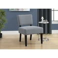 thumbnail image 2 of Monarch Specialties Accent Chair - Light, Dark Blue Abstract Dot Fabric, 2 of 5