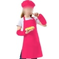 thumbnail image 4 of Sistema del sombrero del cocinero del bulto del delantal de los niños, delantal ajustable del babero de los niños, 4 of 5