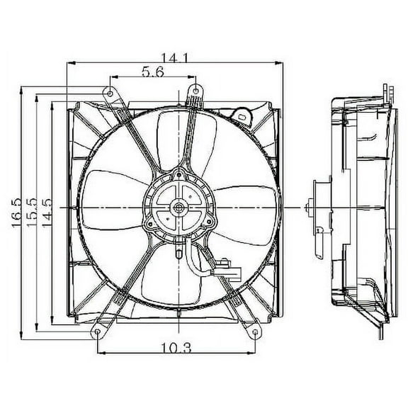 New GPD 2811283 Electric Cooling Fan Assembly