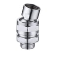 thumbnail image 1 of Adaptador de bola giratoria para cabezal de ducha - Rótula de latón Conector de brazo de ducha ajustable Componente de ducha universal Cromo pulido, PSB100-CH Xemadio CJWUS-4745, 1 of 5