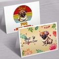 thumbnail image 3 of Best Pug Mom Ever Happy Mother's Day 7x5in Folded Greeting Card Dog Lover Gifts Single Note Card with Envelope - 02002, 3 of 5