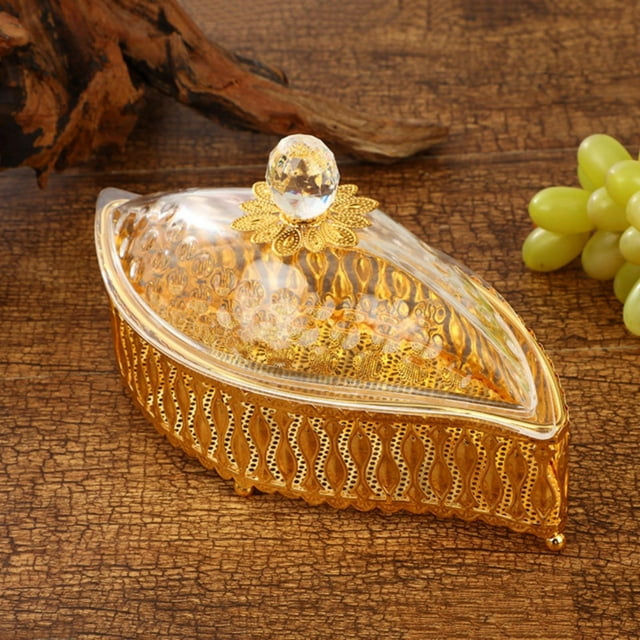 Kitchen Supplies Cookie Jar Decorative Jar With Lid Metal And Acrylic Snack Craft