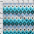 thumbnail image 3 of oneOone Polyester Spandex Turquoise Blue Fabric Geometric Fabric For Sewing Printed Craft Fabric By The Yard 56 Inch Wide, 3 of 4