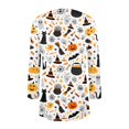 thumbnail image 5 of IYYVV Halloween Cardigan Pumpkin Goast Witch Halloween Sweaters for Women Long Sleeve Oversized Cardigan 2026 Light Gray S, 5 of 7