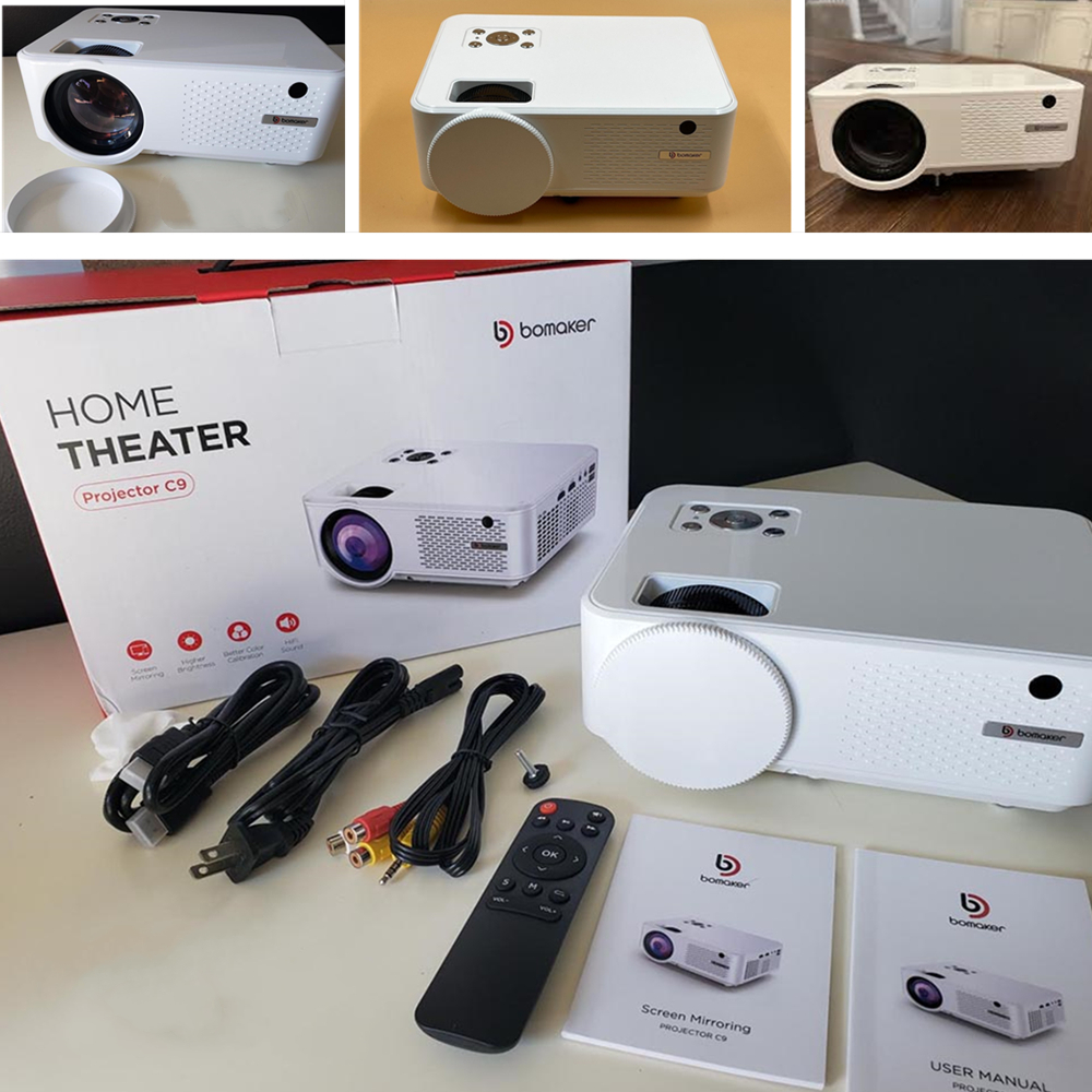 WiFi Projector | HD 1080P 200" Display Supported Home Theater Projector | Portable Mini Projector for Outdoor Movie Night - image 4 of 11