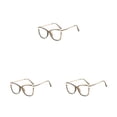 thumbnail image 4 of Sonducket Gafas de ojo de gato Retro Anti luz azul transparente lente acrílica lectura lujo marco grande gafas para verde óptico Type1 NO1, 4 of 6