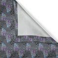 thumbnail image 3 of Ambesonne Flowers Insects Kitchen Curtains, Colorful Snails, 55"x45", Purpleblue Blue and Violet, 3 of 3