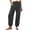 Gray, variant on Womens Baggy Wide Leg Pants Casual Elastic Waisted Palazzo Harem Pants with Pockets Gray,XL
