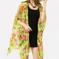 thumbnail image 3 of Cárdigan de moda para mujer, suelto sin mangas para pya, blusas de pya con funda de traje de baño de moda para fiesta de viajes en lo Baoblaze Cárdigan tipo kimono de playa, 3 of 7