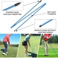 thumbnail image 4 of 2 Pack Golf Alignment Stick Sticks Training Aid Rods Rod Cover Tool Swing Trainer Aids, Foldable Practice Rods Training Aiming Putting Full Swing Trainer Posture, 4 of 9