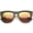 Black-Gold / Pink Mirror, variant on sunglassLA Unisex High Fashion Alligator Metal Temple Mirrored Lens Flat Top Sunglasses (Black-Gold / Pink Mirror) - 50mm