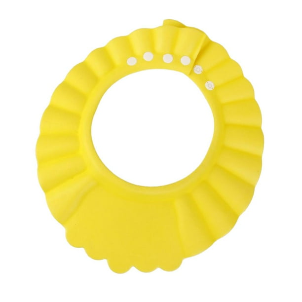 Gorro de con champú para para bebés / niños, tamaño ajustable - Sombrero para niños rosa, amarillo , Amarillo estilo 2 amarillo CUTICAT Shampoo Capuchón De Baño