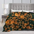 thumbnail image 4 of Kll Fleece Blanket Plush Throw Blanket Daisies,Soft Fuzzy Cozy Flannel Blanket For Couch Sofa Bed.(80"X60"), 4 of 9