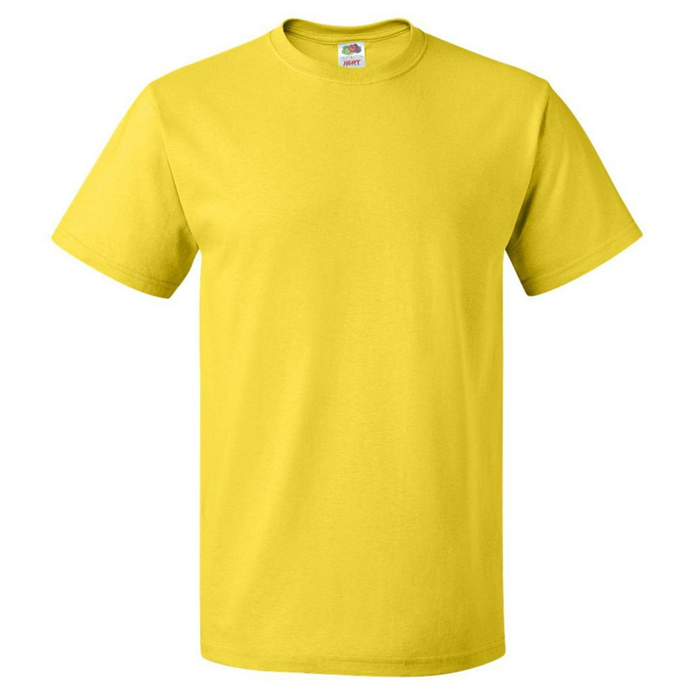 Fruit of the Loom 3930 Lightweight Cotton TShirt Yellow4XLarge
