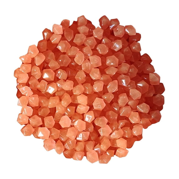 Lypsnake 100 PCS Aquarium Fluorescent Gravel, 0.35-0.5 Inch Luminous Polished Pebbles, Non-Toxic Safe Fish Tank Substrate for Aquarium Decoration Plant Landscaping & Vase Filler