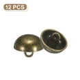 thumbnail image 3 of Uxcell 12 piezas de botones de metal con forma de cúpula, 12.5 mm / 1/2" botones de metal con tapa de perla en forma de hongo para blazer, abrigo, bronce, 3 of 6