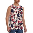 thumbnail image 2 of Balery Barbeque1 Men's Sleeveless Muscle Shirts Workout Tank Top, Moisture Wicking, Odor Protection-XX-Large, 2 of 8