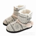 thumbnail image 5 of Women's Knit Slipper Boots - Plush Lining for Indoor/Outdoor Winter Comfort, 5 of 7