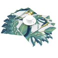 thumbnail image 2 of YFYANG Washable Heat-Resistant Placemats, 70% PVC/30% Polyester, Tropical Green Foliage Kitchen Table Mat, 12" x 18" 1 Piece, 2 of 6