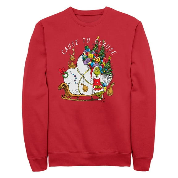 Men's Dr. Seuss The Grinch Cause to Clause Sweatshirt