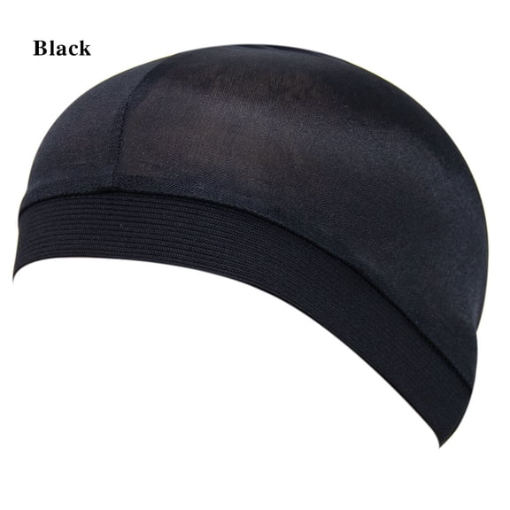 Satin Dome Cap for Men - Wave Hat, Sleep Cap, Hair Protection Cap, Stretchy Round Cap in Multiple Colors