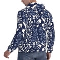 thumbnail image 3 of KLL Plant Print Mens Hoodie Long Sleeve Casual Pullover Hooded Sweatshirt Fashion Drawstring Hoodies with Pocket-XX-Large, 3 of 6
