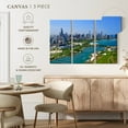 thumbnail image 4 of Elephant Stock Downtown Chicago And Lake Michigan Wall Art - Horizontal Multi Panel Canvas - Living Room Wall Decor - City Multi Panel - Blue And Gray Decor - 23" x 14", 4 of 4