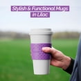 thumbnail image 2 of Copco Acadia Travel Mug Set of 2 - 16 oz, BPA-Free Insulated Coffee Cup with Double-Wall Insulation, Spill-Proof Lid & Non-Slip Rubber Grip - Microwave & Dishwasher Safe (Lilac), 2 of 7
