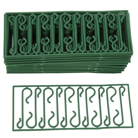 

300pcs S Hooks Prevent Slip Multipurpose Plastic Mini S Shaped Hook for DIY Craft Ornament Tag Photo