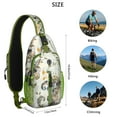 thumbnail image 2 of Patterned Mandala Sling Backpack – Exotic Boho Floral Crossbody Daypack, Lightweight Anti-Theft Travel Bag with Adjustable Strap & Multiple Compartments, 2 of 6
