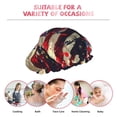 thumbnail image 6 of KLL Watercolor Bald Eagle Pattern Shower Cap & Bath Cap for Women,Reversible Oversized Waterproof Shower Caps for all Hair Lengths,Elastic Reusable Bathing Hair Cap, 6 of 6
