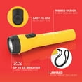 thumbnail image 3 of EVEREADY LED Flashlights (4-Pack), Bright Flashlights for Emergencies and Camping Gear, Flash Light with AA Batteries Included, Blue/Yellow (4-Pack), 3 of 5