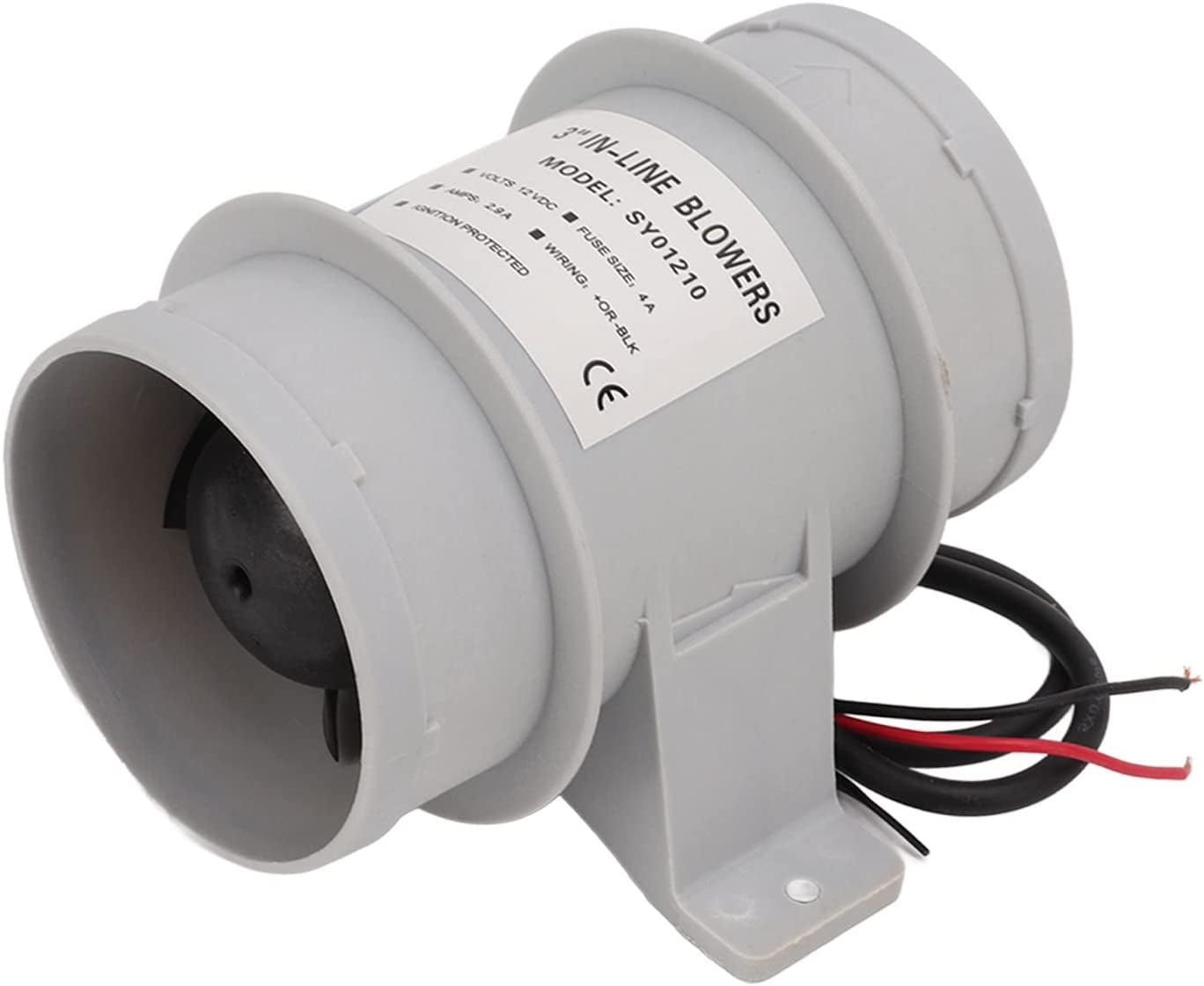 Tbest 12V Inline Lüfter 3 Zoll - Marine Gebläse F Produktbild-Vorschau 4
