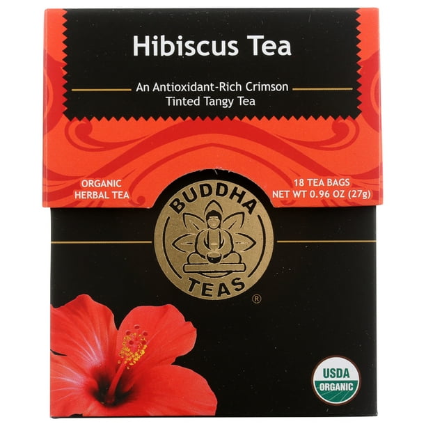Buddha Teas Hibiscus Organic Tea, 18 Bags