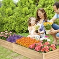 thumbnail image 4 of Costway Wooden Raised Garden Bed Outdoor Wood Planter Box for Vegetables Flowers Fruit, 4 of 9