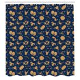 thumbnail image 2 of Ambesonne Esoteric Shower Curtain, Zodiac Signs Pattern Art, 69"Wx70"L, Night Blue Sand Brown, 2 of 4