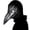 Black, variant on Realistic Plague Doctor Bird Mask,Plague Bird Long Beak Crow Mask,Steampunk Plague Doctor Bird Costume