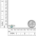 thumbnail image 6 of Gem Stone King 10K Two Tone Gold Blue Zircon and Lab Grown Diamond Engagement Ring for Women | 1.51 Cttw | Round 6MM | Gemstone Birthstone | Size 6, 6 of 6