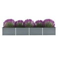 thumbnail image 2 of vidaXL Jardinière Surélevée de Jardin en Acier Galvanisé 320x80x45 cm Gris, 2 of 4