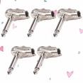 thumbnail image 3 of EeaseCA 5PCS 6.35mm Interface Effect Pedal Connector Cable Adapter Jack Pedal Board Instrument Connector Accessories for Electric Guitar (Silver), 3 of 8