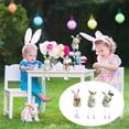 thumbnail image 2 of Binwennn Rabbit Statue Ornament With Hanging Legs Children's Easter Resin Rabbit Resin Birthday Present Decoration Random Ornament Assortment Create Ornament Bulk Ornament Retro Ornament Set Christmas, 2 of 7