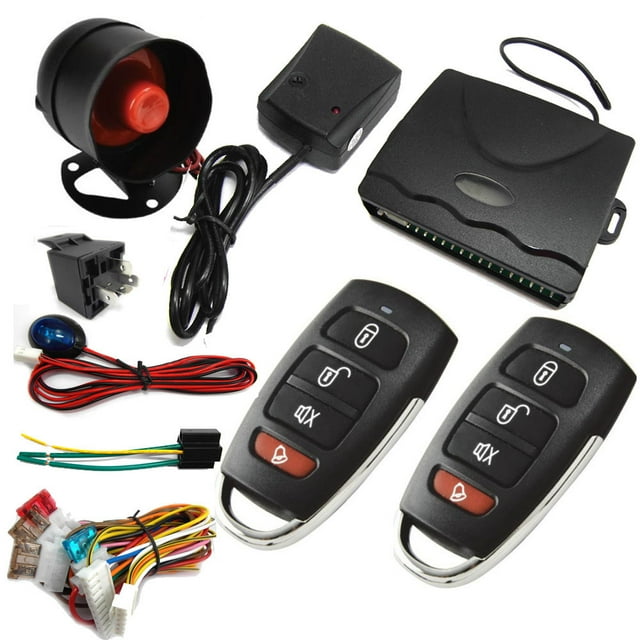 One Way Car Alarm System PKE Keyless Entry Central Lock Kit Vibration