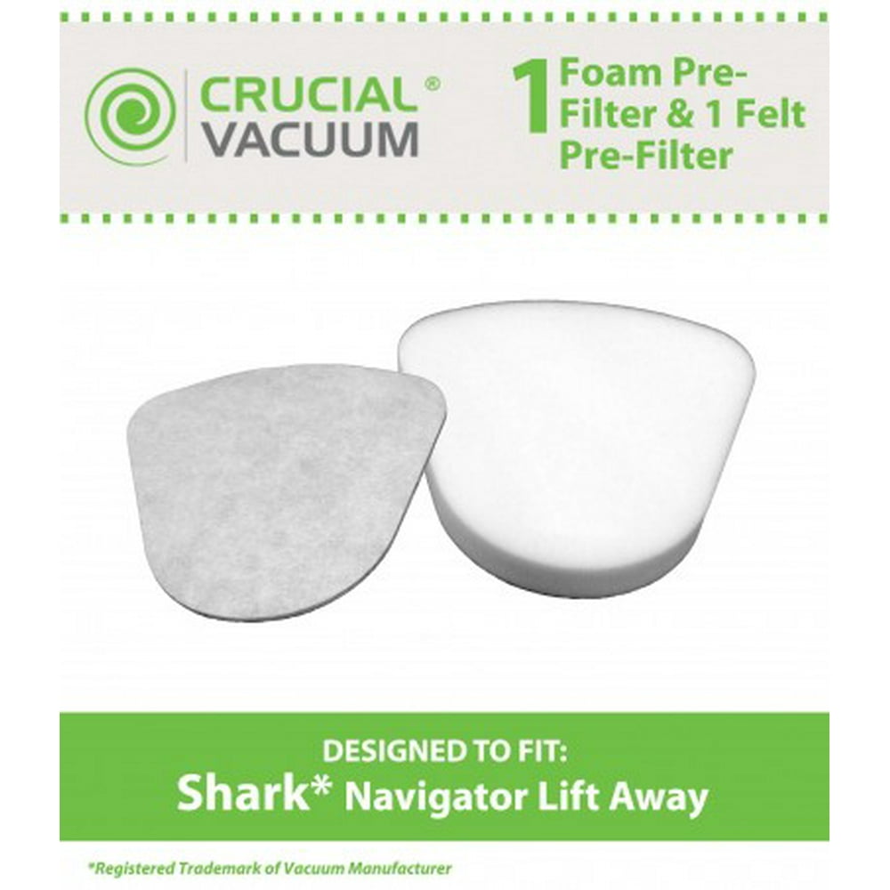 2 Pack of Crucial Vacuum Replacement Foam & Felt Filter Compatible
