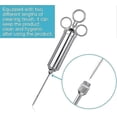 thumbnail image 2 of Stainless steel barbecue spice marinade syringe All stainless steel parts with 1 x 60ml sprayer, 2 of 5