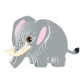thumbnail image 3 of Rushawy 3D Paper Craft Puzzle Ornament Stem DIY s for Child Problem Solving Shapes elephant, 3 of 9