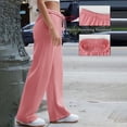 thumbnail image 5 of Jxximdong Cargo Pants for Women, Wide Leg Inside Drawstring Loose Sweatpants with Casual Loose Fit Fashion, Red Womens Casual Trousers, 5 of 8